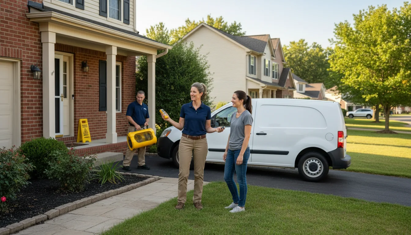 Residential water damage restoration in River Forest, IL